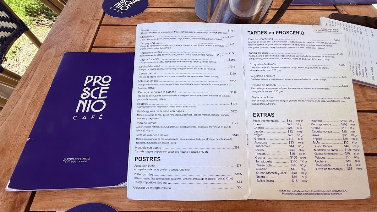 Proscenio Menu - Image 2