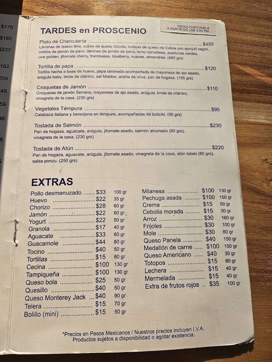 Proscenio Menu - Image 6